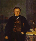 Portrait of F. Ye. Yakovlev by Pavel Fedotov — male oil painting wall art, Realism