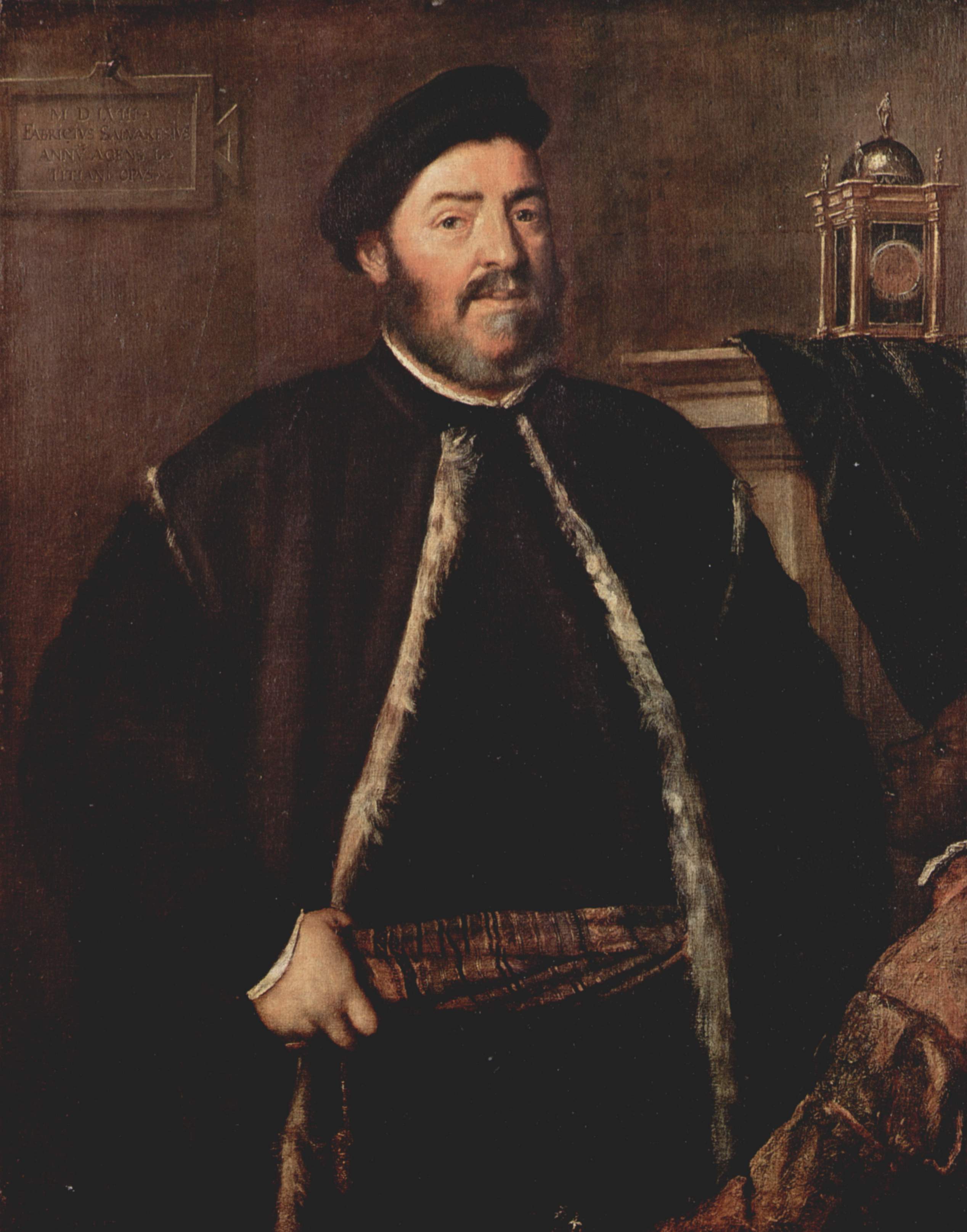 Portrait of Fabrizio Salvaresio - Titian