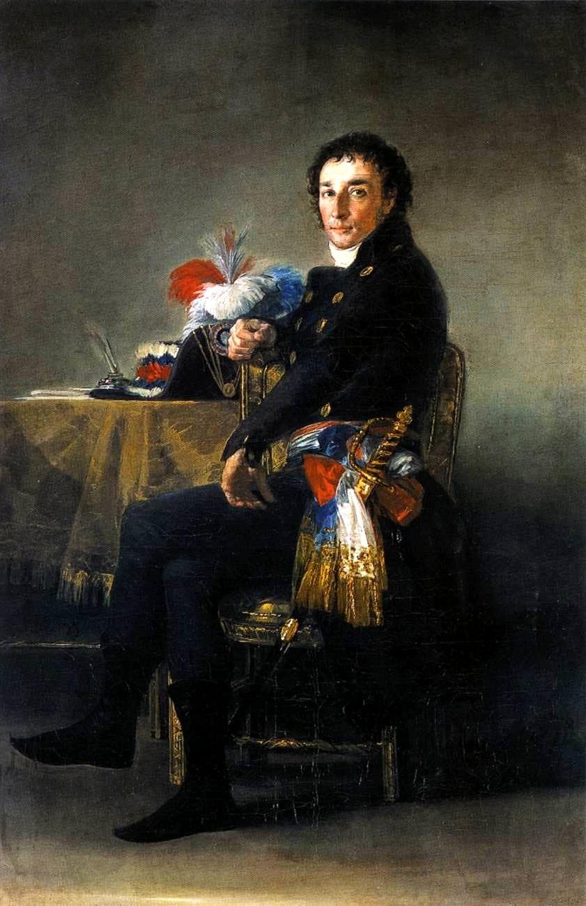 Portrait of Ferdinand Guillemardet by Francisco Goya — hand-painted portrait oil painting reproduction on canvas