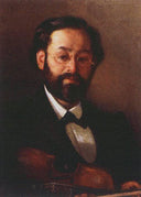 Portrait of fiddler V. G. Walter by Grigoriy Myasoyedov — male oil painting wall art, Realism