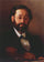 Portrait of fiddler V. G. Walter in entryway