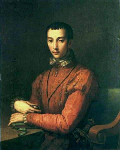 Portrait of Francesco De' Medici by Alessandro Allori — hand-painted portrait oil painting reproduction on canvas