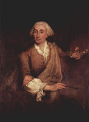 Portrait of Francesco Guardi by Pietro Longhi — male oil painting wall art, Rococo