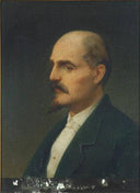 Portrait of Francesco Levati by Carlo De Notaris — hand-painted portrait oil painting reproduction on canvas