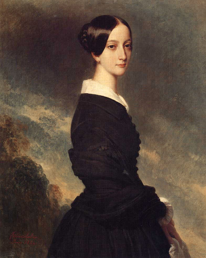 Portrait of Francisca Caroline de Braganca - Franz Xaver Winterhalter