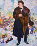 Portrait of Fyodor Chaliapin by Boris Kustodiev — hand-painted animal oil painting reproduction on canvas