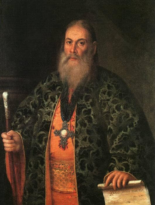 Portrait of Fyodor Dubyansky by Aleksey Antropov — hand-painted portrait oil painting reproduction on canvas