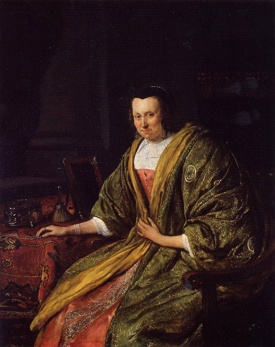 Portrait of Geertruy Gael, Second Wife of Gerrit Gerritsz Schouten by Jan Steen — hand-painted portrait oil painting reproduction on canvas