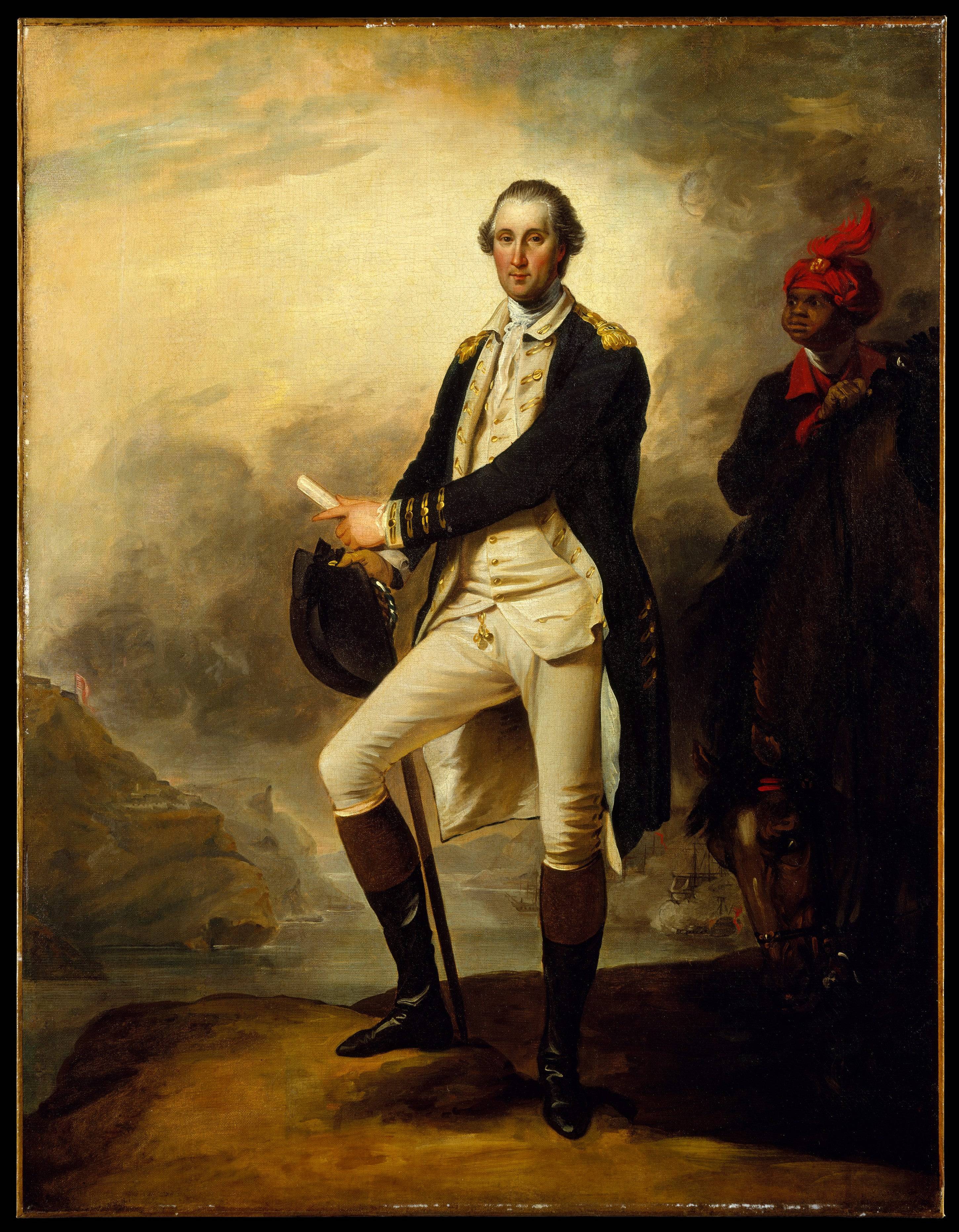 Portrait of George Washington and William 'Billy' Lee - John Trumbull