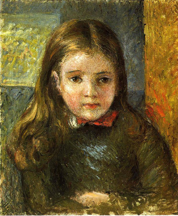 Portrait of Georges by Camille Pissarro — hand-painted portrait oil painting reproduction on canvas