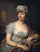 Portrait of Germaine de Stael in entryway