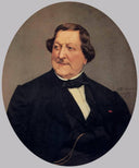 Portrait of Gioacchino Rossini by Vito d'Ancona — hand-painted portrait oil painting reproduction on canvas