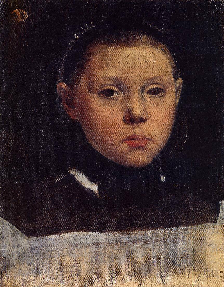 Portrait of Giulia Bellelli by Edgar Degas, hand-painted portrait oil painting reproduction on canvas