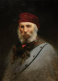 Portrait of Giuseppe Garibaldi by Vittorio Matteo Corcos — hand-painted portrait oil painting reproduction on canvas