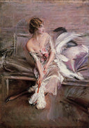 Portrait of Gladys Deacon by Giovanni Boldini — male oil painting wall art, Realism