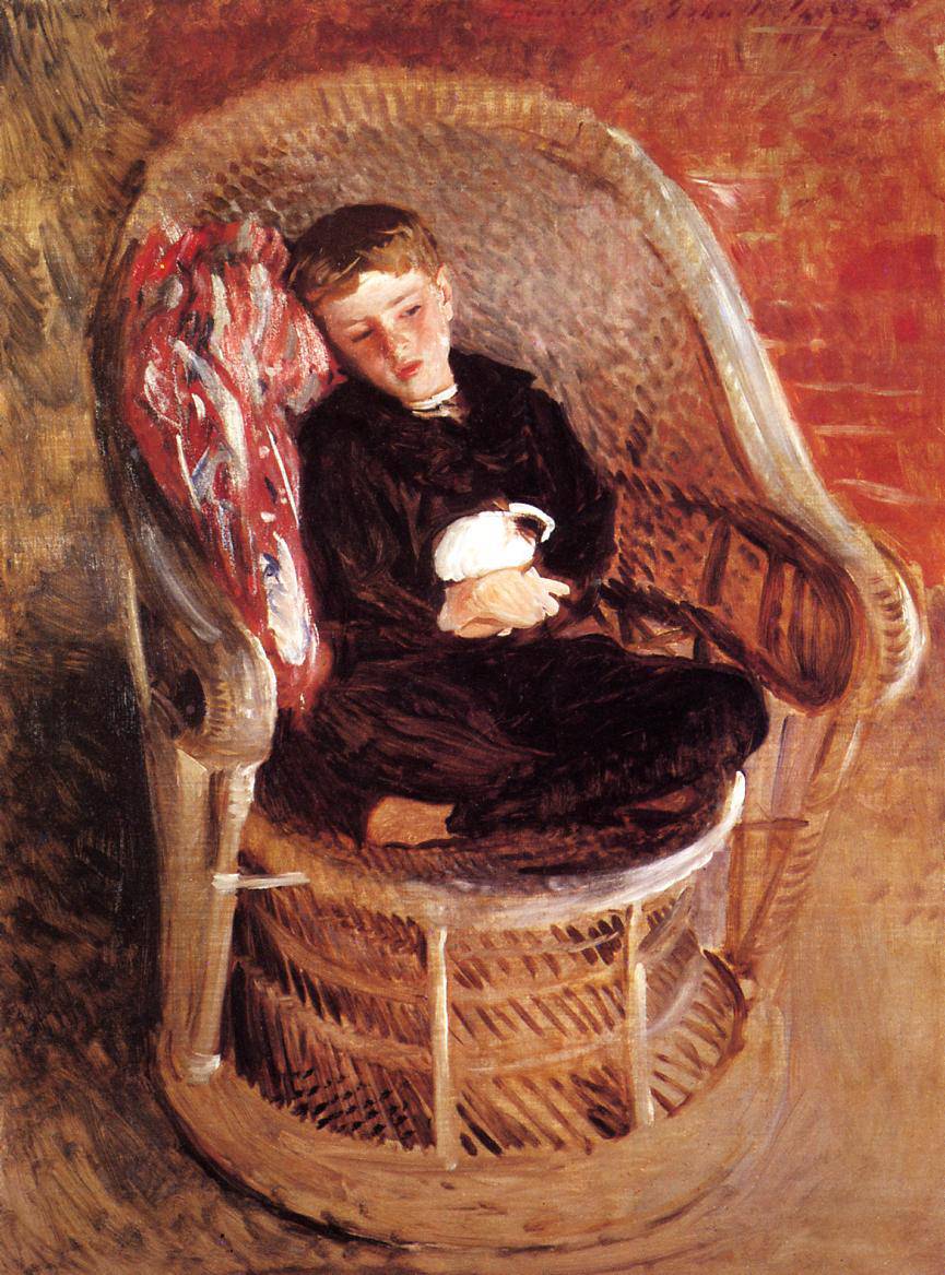 Portrait of Gordon Fairchild by John Singer Sargent, hand-painted portrait oil painting reproduction on canvas