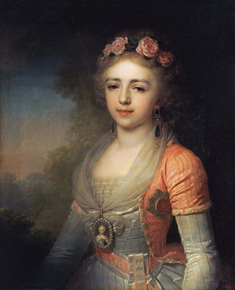 Portrait of Grand Duchess Alexandra - Vladimir Borovikovsky