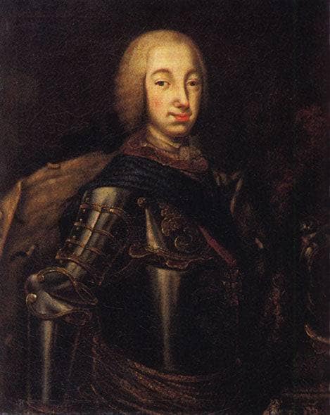 Portrait of Grand Duke Peter Fedotovich (later Peter III), by Aleksey Antropov — hand-painted portrait oil painting reproduction on canvas