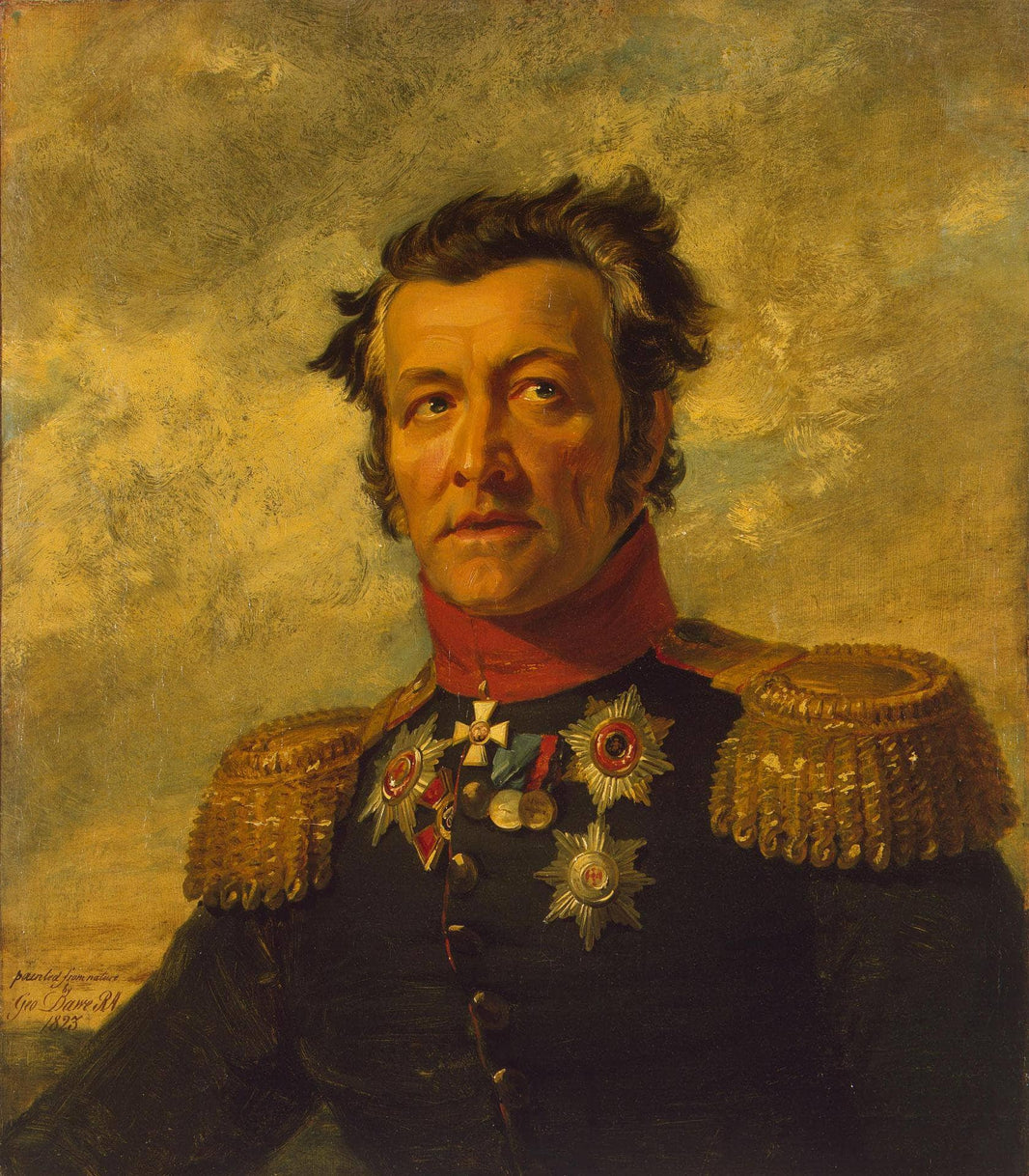 Portrait of Grigory Maximobich Berg, Russian General by George Dawe — hand-painted portrait oil painting reproduction on canvas