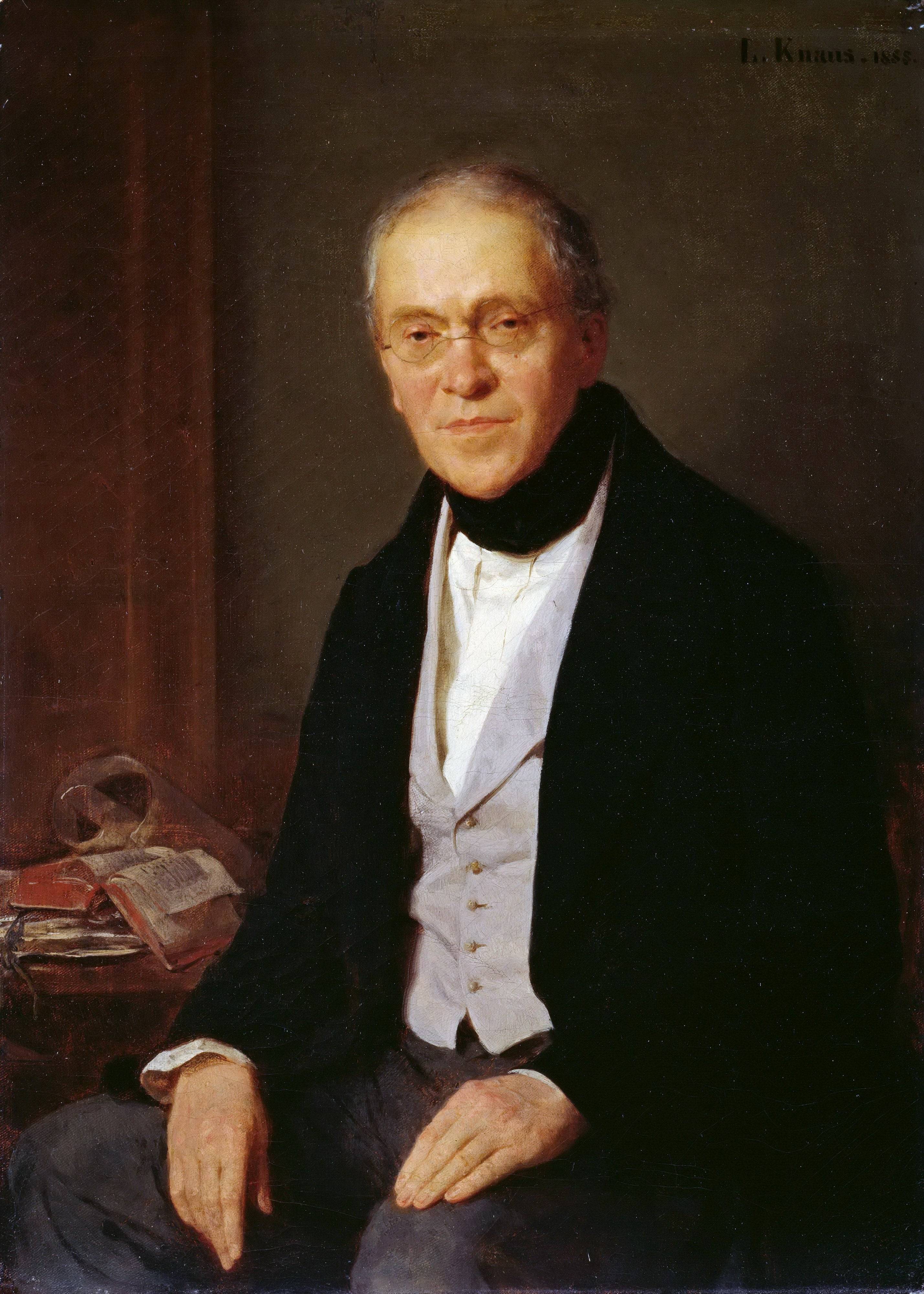 Portrait of Gustav Friedrich Waagen - Ludwig Knaus