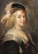 Portrait of Helena Fourment by Peter Paul Rubens — female oil painting wall art, Baroque