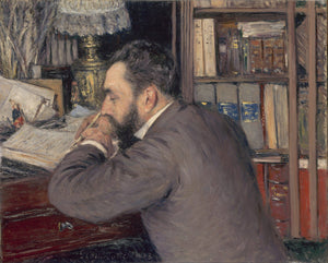 Portrait of Henri Cordier, teacher at the School of Oriental Languages - Gustave Caillebotte