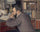 Portrait of Henri Cordier, teacher at the School of Oriental Languages in dining room