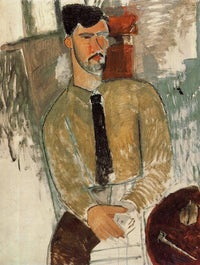 Portrait of Henri Laurens by Amedeo Modigliani — hand-painted portrait oil painting reproduction on canvas