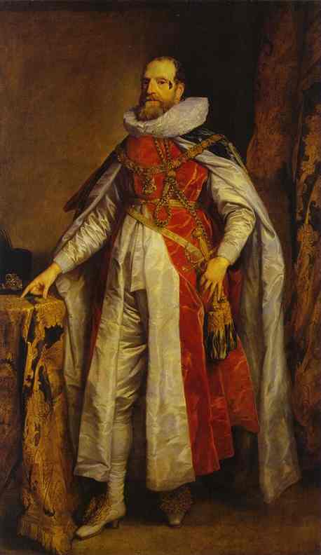 Portrait of Henry Danvers, Earl of Danby, as a Knight of the Order of the Garter by Anthony van Dyck — hand-painted portrait oil painting reproduction on canvas
