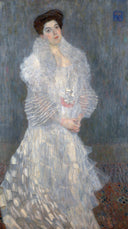 Portrait of Hermine Gallia by Gustav Klimt — hand-painted portrait oil painting reproduction on canvas