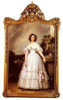 Portrait of HRH Princess Marie Clementine of Orleans by Franz Xaver Winterhalter — male oil painting wall art, Neoclassicism