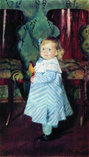 Portrait of I.B. Kustodieva by Boris Kustodiev — children oil painting wall art, Realism