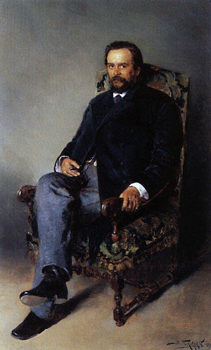 Portrait of I. E. Tsvetkov - Vladimir Makovsky