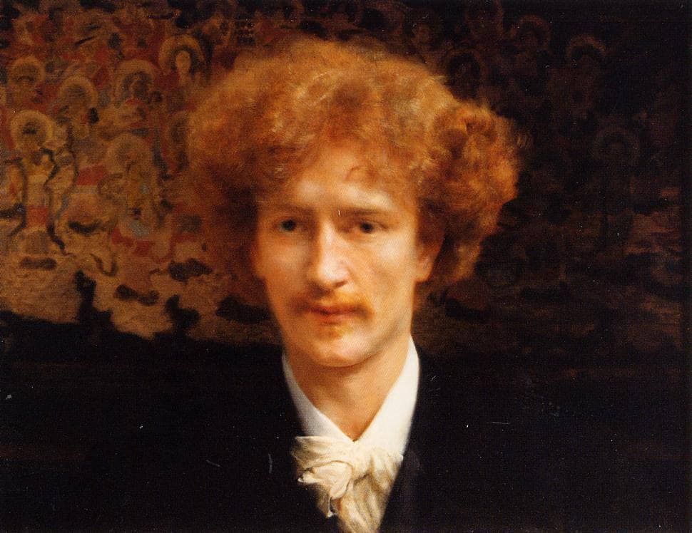 Portrait of Ignacy Jan Paderewski by Sir Lawrence Alma-Tadema — hand-painted portrait oil painting reproduction on canvas