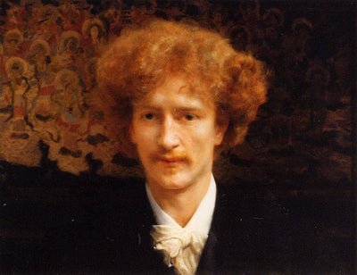 Portrait of Ignacy Jan Paderewski in hallway