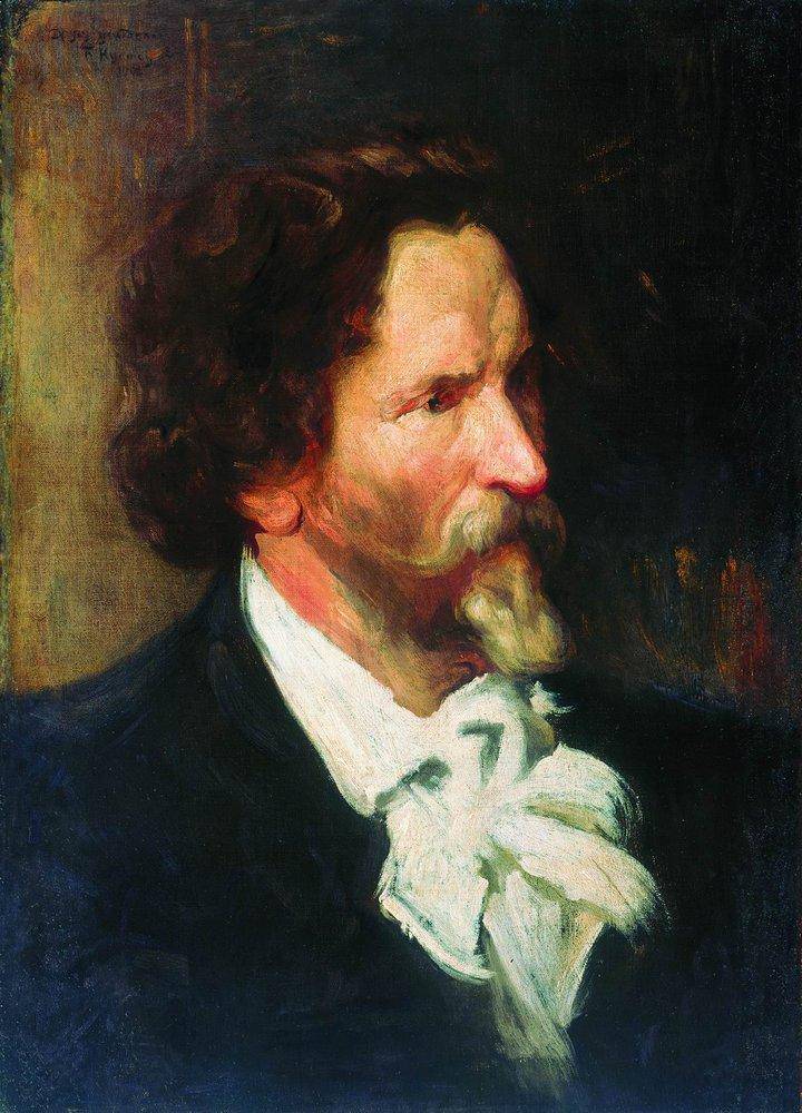 Portrait of Ilja Repin - Boris Kustodiev