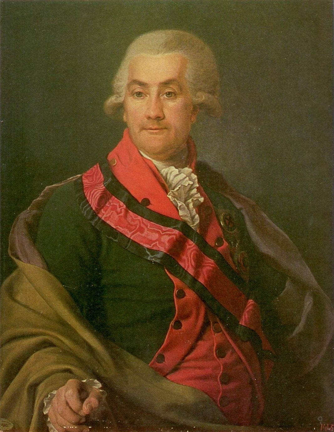 Portrait of Iosif Igelström by Dmitry Levitzky — hand-painted portrait oil painting reproduction on canvas