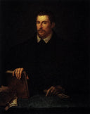 Portrait of Ippolito Riminaldi by Titian — male oil painting wall art, High Renaissance