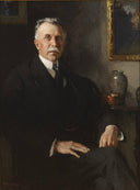 Portrait of Isaac C. Bates, Esq. by Frank W. Benson — hand-painted portrait oil painting reproduction on canvas