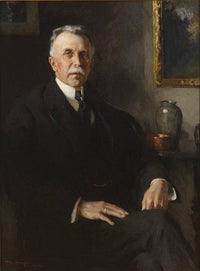 Portrait of Isaac C. Bates, Esq. by Frank W. Benson — hand-painted portrait oil painting reproduction on canvas