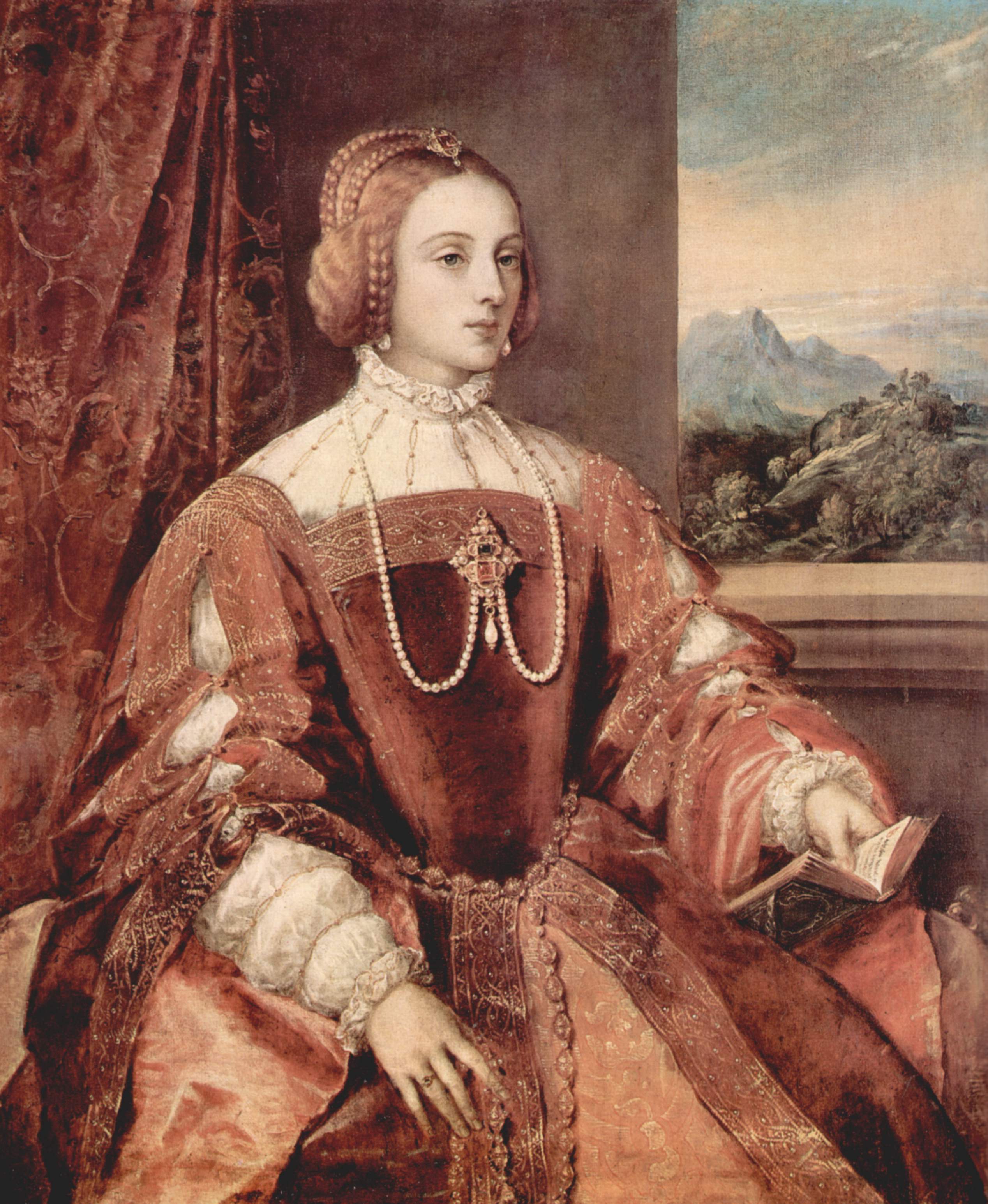 Portrait of Isabella of Portugal, wife of Holy Roman Emperor Charles V - Titian