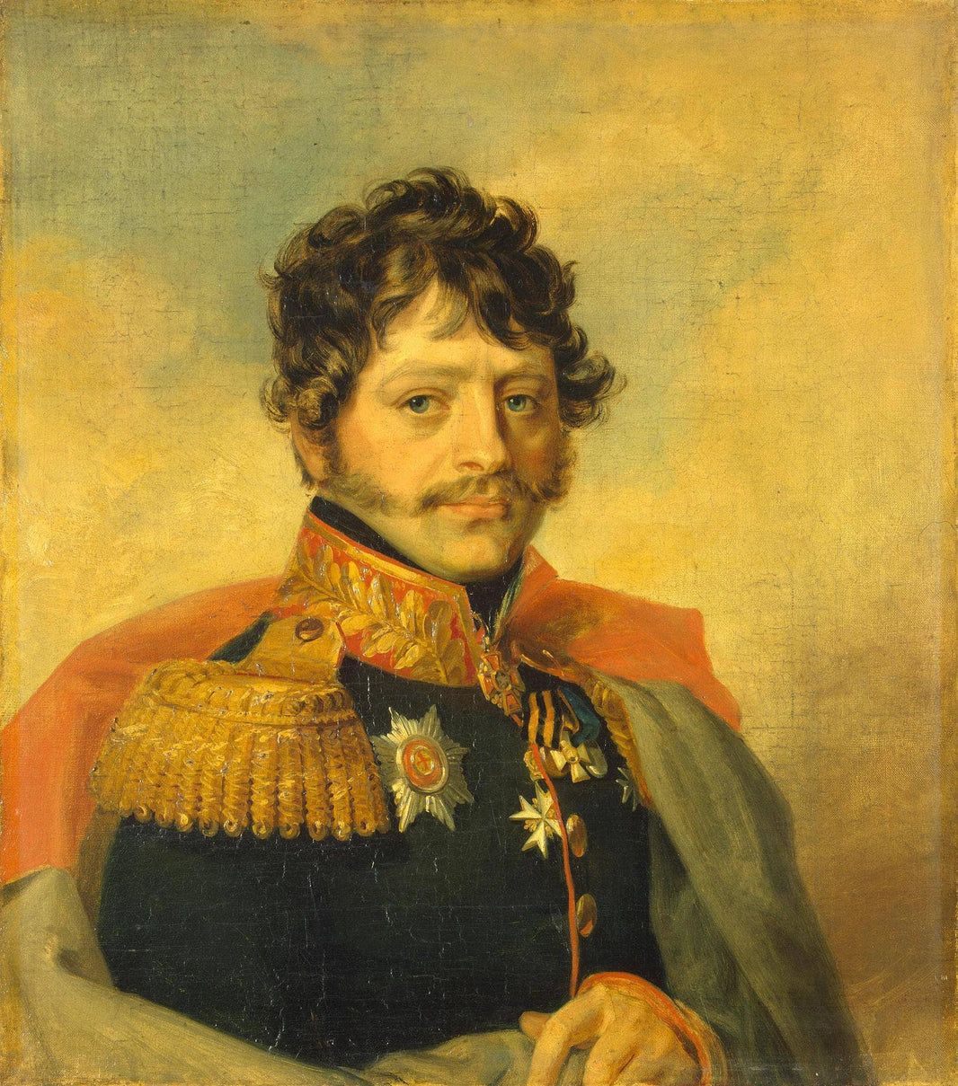 Portrait of Ivan Andreyevich Argamakov by George Dawe — hand-painted portrait oil painting reproduction on canvas