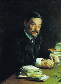 Portrait of Ivan Mikhaylovich Sechenov, Russian physiologist by Ilya Repin — hand-painted portrait oil painting reproduction on canvas