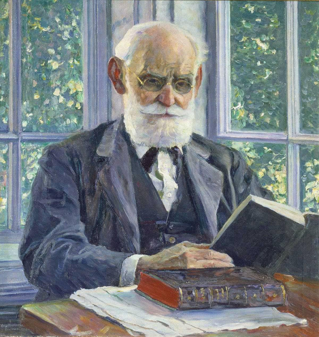 Portrait of Ivan Pavlov by Mikhail Nesterov — hand-painted portrait oil painting reproduction on canvas