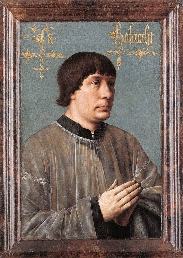 Portrait of Jacob Obrecht by Hans Memling — hand-painted portrait oil painting reproduction on canvas