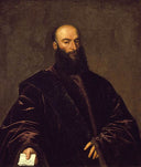 Portrait of Jacopo (Giacomo) Dolfin by Titian — hand-painted portrait oil painting reproduction on canvas