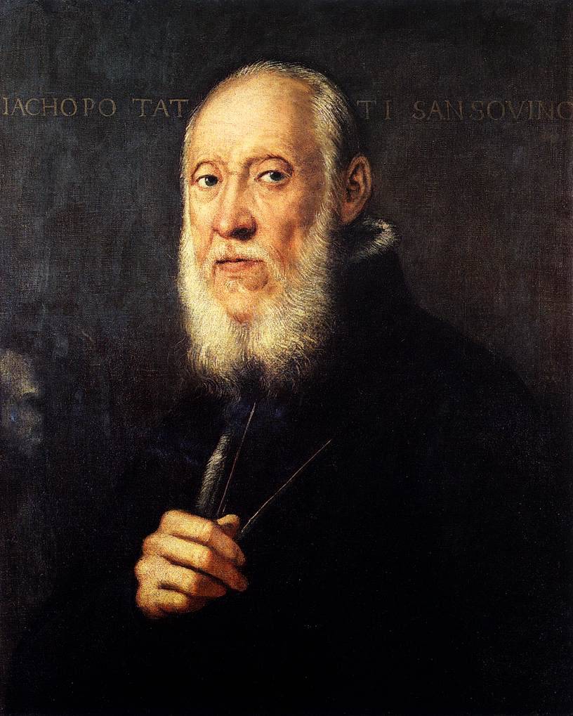 Portrait of Jacopo Sansovino - Tintoretto