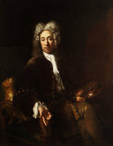 Portrait of Jean Baptiste Gayot Dubuisson by Antoine Pesne — male oil painting wall art, Baroque