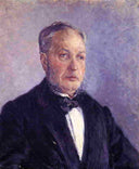 Portrait of Jean Daurelle by Gustave Caillebotte — hand-painted portrait oil painting reproduction on canvas