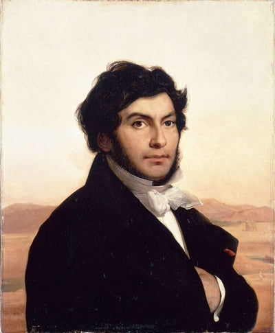 Portrait of Jean-françois Champollion in entryway